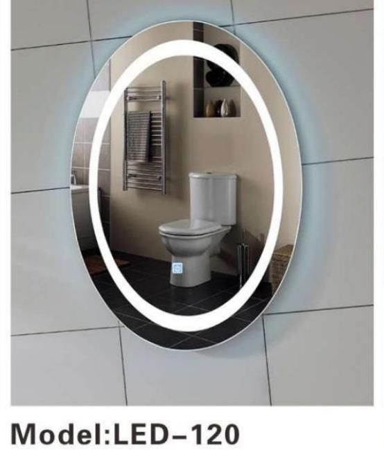 Modern Wall Silver Smart LED Illumated Bathroom Vanity Glass Mirror