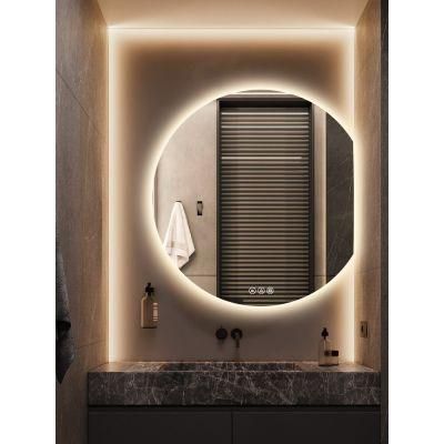 High Quality Waterproof Fogless LED Bathroom Cosmetic Luminous Demisting Advanced Design Glowing Mirror