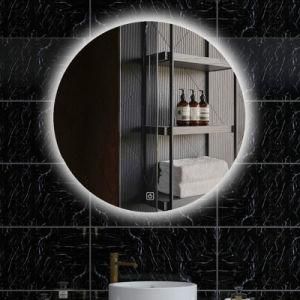 Lighted Bathroom Wall Mounted Mirror Vanity LED Silver Mirror Touch Screen LED Bathroom Smart Mirror