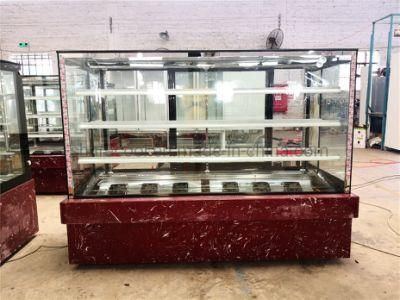 Marble Body Danfoss Compressor Cake Pastry Refrigerator Display Showcase