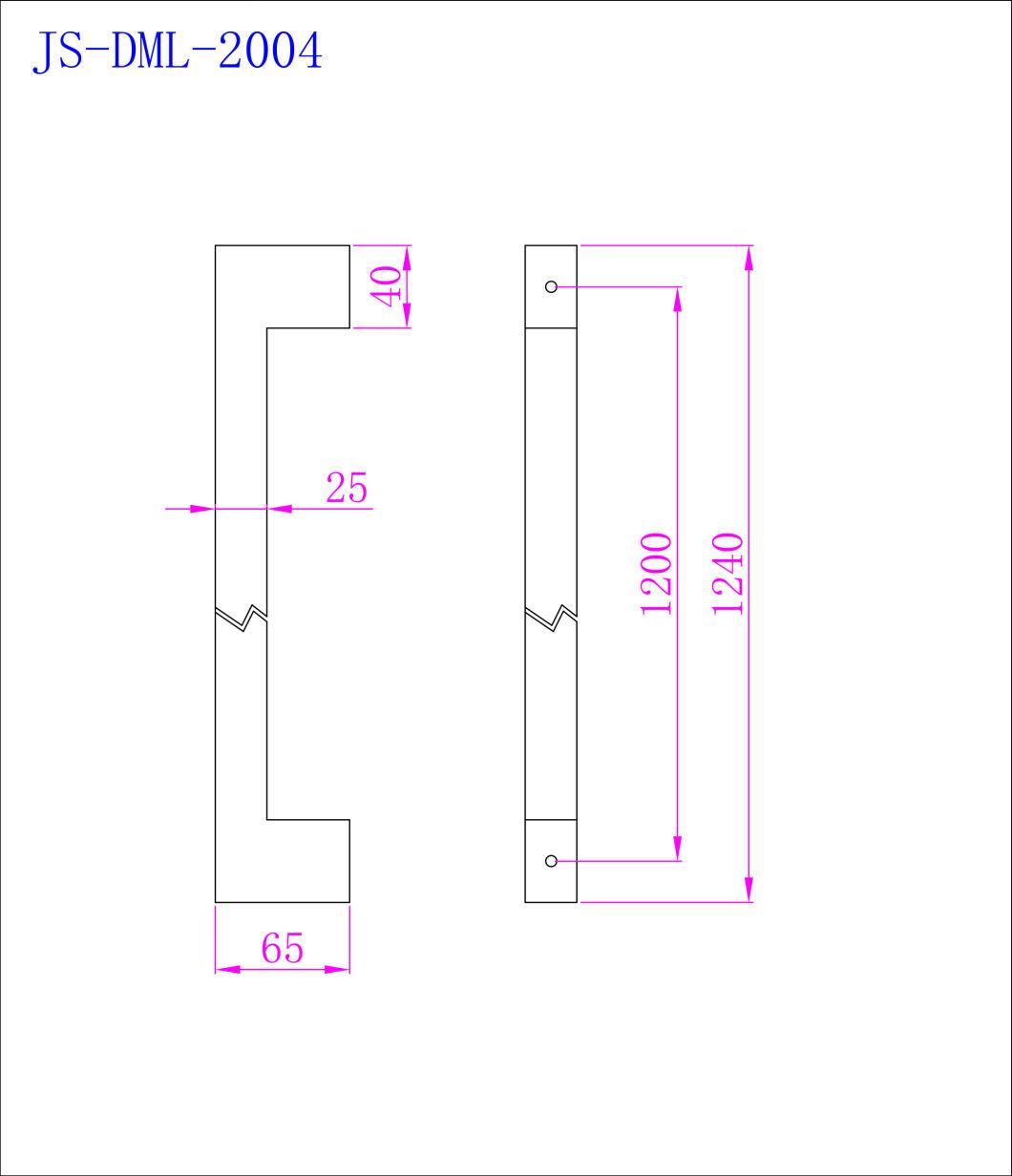 Customized Tubular Door Handle U Shape Cc 1200mm Glass Door Handle Hardware for Glass Door Glass Accessories