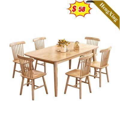 Modern Wooden Dining Room Furniture Wooden Table with Chair Factory Direct