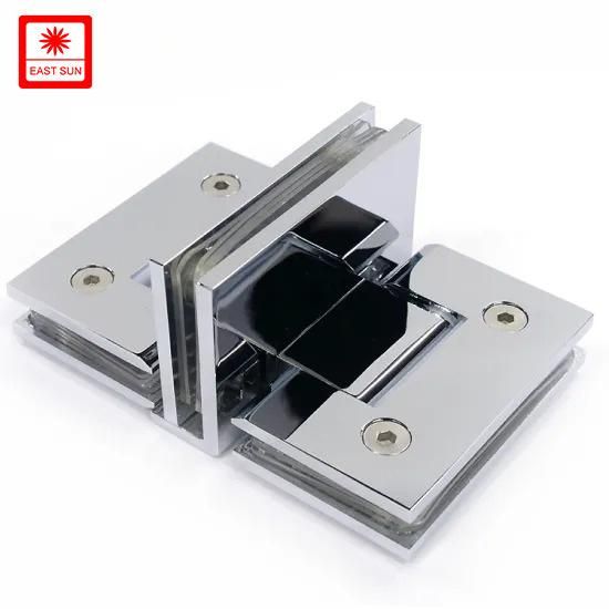 Three Ways Brass Hinge Stainless Steel Glass Hardware Shower Hinges (ESH-689)