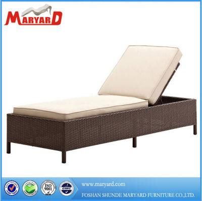 Outdoor Hotel Garden Wood Furniure Design Rattan Teak Sun Lounger