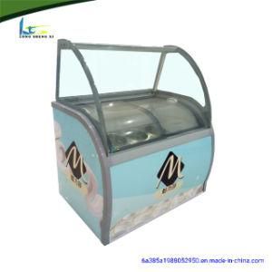 Cheap Cabinet Glass Showcase Ice Cream Showcase for Sale