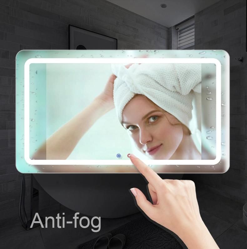 LED Lighted Bathroom Defogger Mirror with Sensor Switch