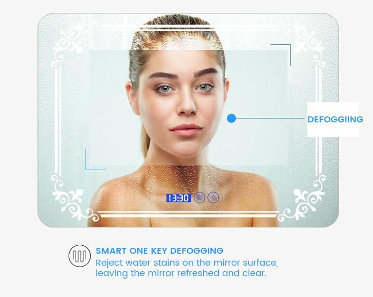 OEM Bathroom Vanity Cosmetic Frameless Make up Mirror Light LED