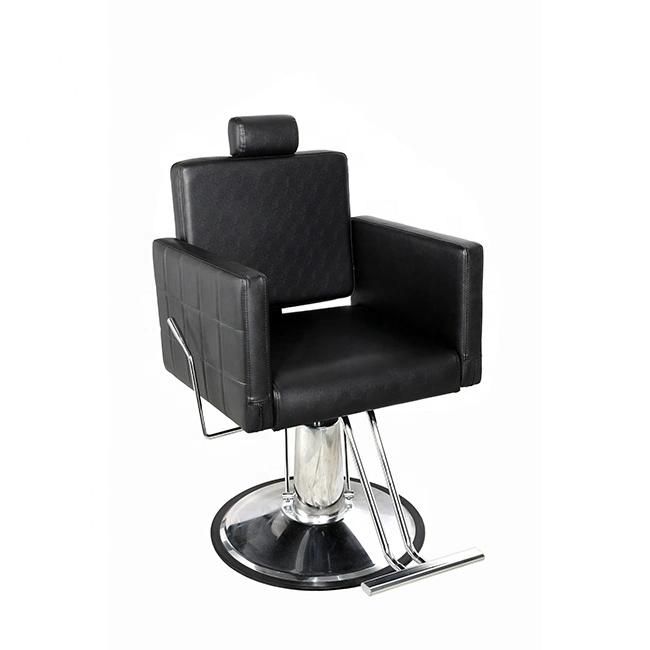 Hl-1151 Salon Barber Chair for Man or Woman with Stainless Steel Armrest and Aluminum Pedal