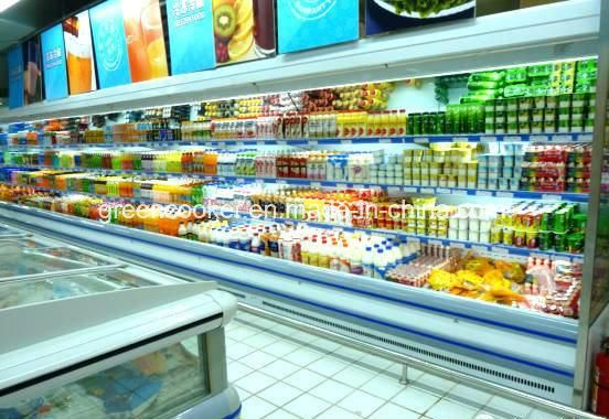 Supermarket Vegetable Fruit Refrigerated Multideck Cabinet