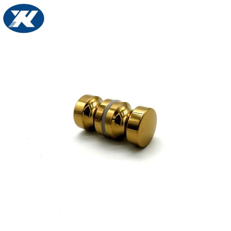 fashion Design Golden Plated Shower Door Knob for Glass Door Bathroom Door