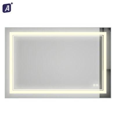 Modern Style Display Mirror Bathroom Customized LED Defogging Smart Mirror