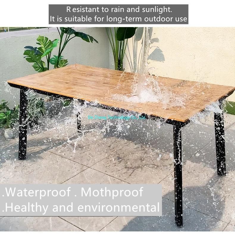 Modern European Glass Dining Table Extendable Modern Garden Furniture Factory Direct Sales Extendable Table