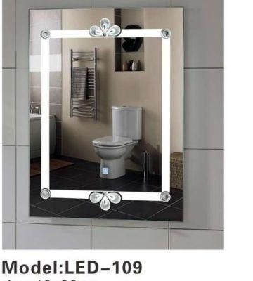 Crystal Wall Smart Glass Decor LED Bathroom Furniture Vanity Mirror