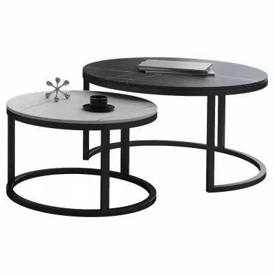 Home Furniture Apartment Furniture Carbon Steel Marble Coffee Table