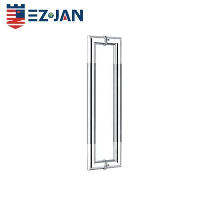 Stainless Steel Polished Double Side Tempered Glass Door Pull Handles