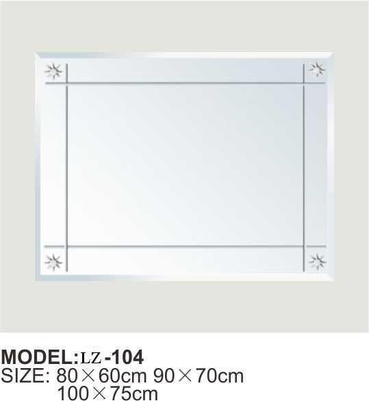 Modern Rectangle Commercial Bathroom Mirror Customized Simple Furniture