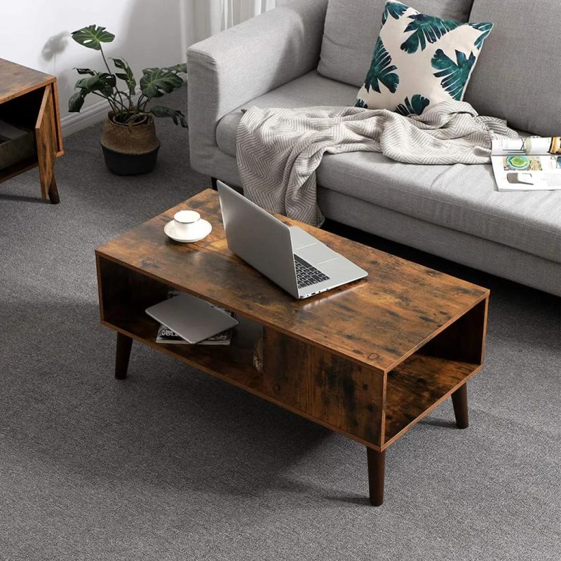 Free Sample Classic Puzzle Modern Wood Rubber Convertible Dining Coffee Table