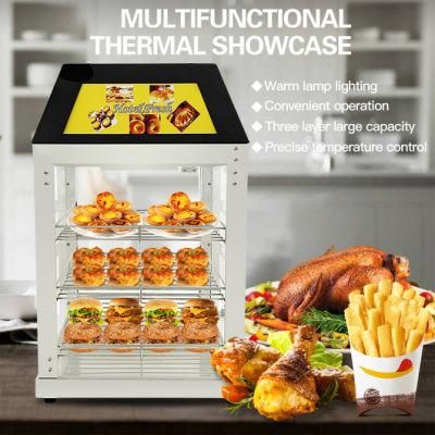 7 Eleven Convenience Store Counter Top Glass Hot Fast Buffet Food Display Warmer Showcase