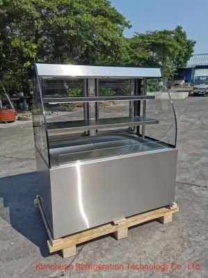 Floor Standing Cake Showcase for Commercial Use Front Open Chiller Display