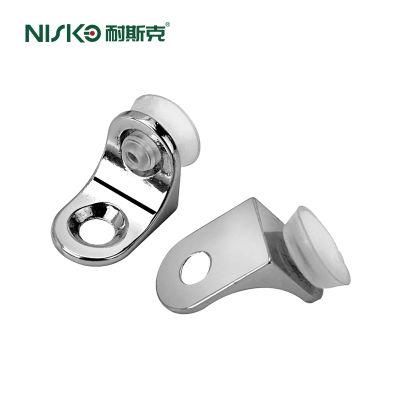 Cupboard Cabinet Rubber Suction Cup Metal Glass Holder Bracket Shelf Support