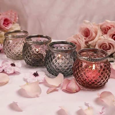 Glass Candle Holders Tealight Votive Holder for Wedding Home Decor