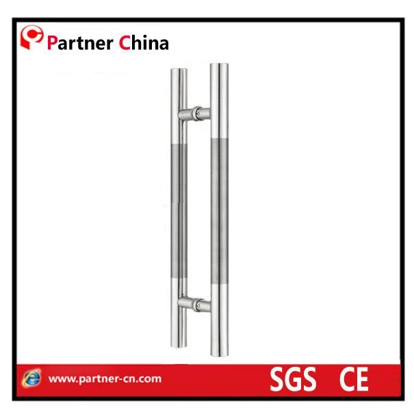 Heavy Duty Swing Door Handle Stainless Steel Double Sided H Shape Sliding Door Handle