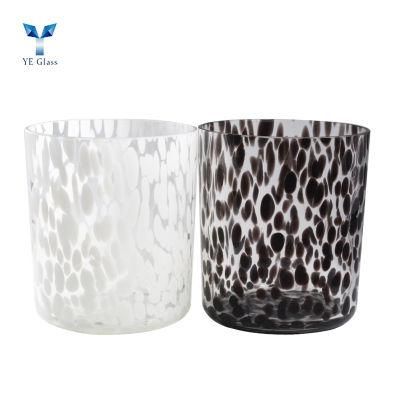 Wholesale Glass Leopard Candle Container Candle Jar Candle Holders