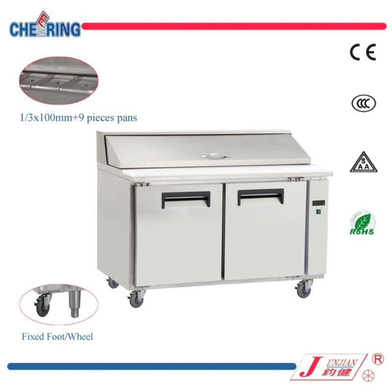 Cheering Commercial Stainless Steel Refrigerated Pizza Working Freezer Workbench (KT1)