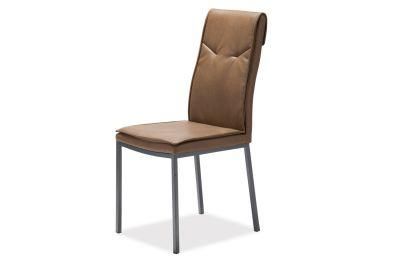 Modern Home Dining Room Restaurants Furniture PU Leather Steel Chair for Hotel Banquet Dining Chair