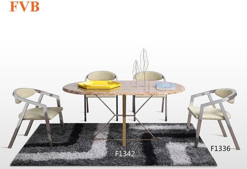 2018 High Quality Dining Table with Steel Frame for Sale