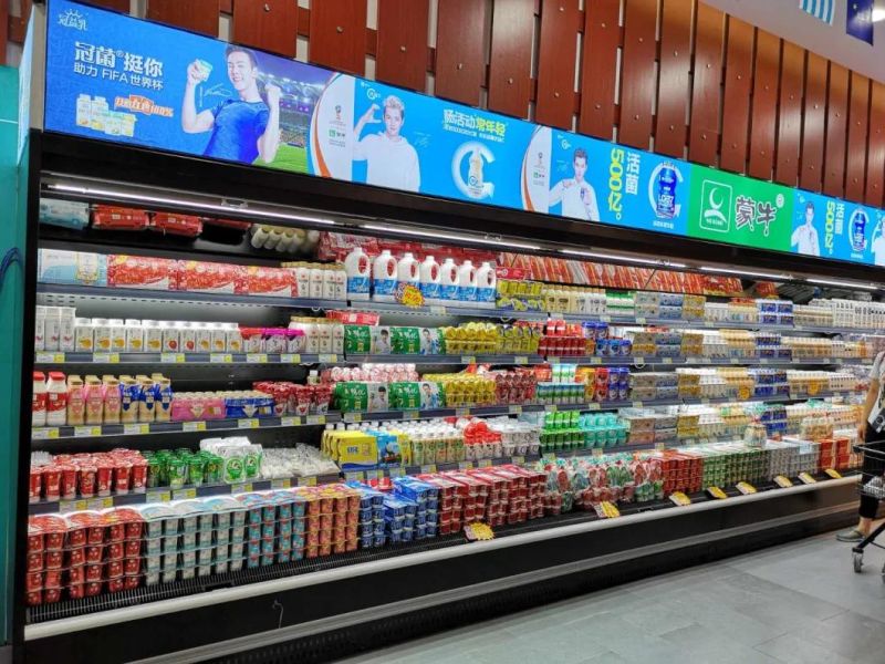 Glass Door Multideck Showcase for Supermarket Refrigeration Equipment