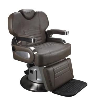 Hl-9287 Salon Barber Chair for Man or Woman with Stainless Steel Armrest and Aluminum Pedal