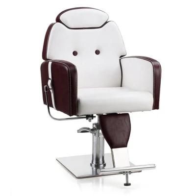 Hl-1098 Salon Barber Chair for Man or Woman with Stainless Steel Armrest and Aluminum Pedal