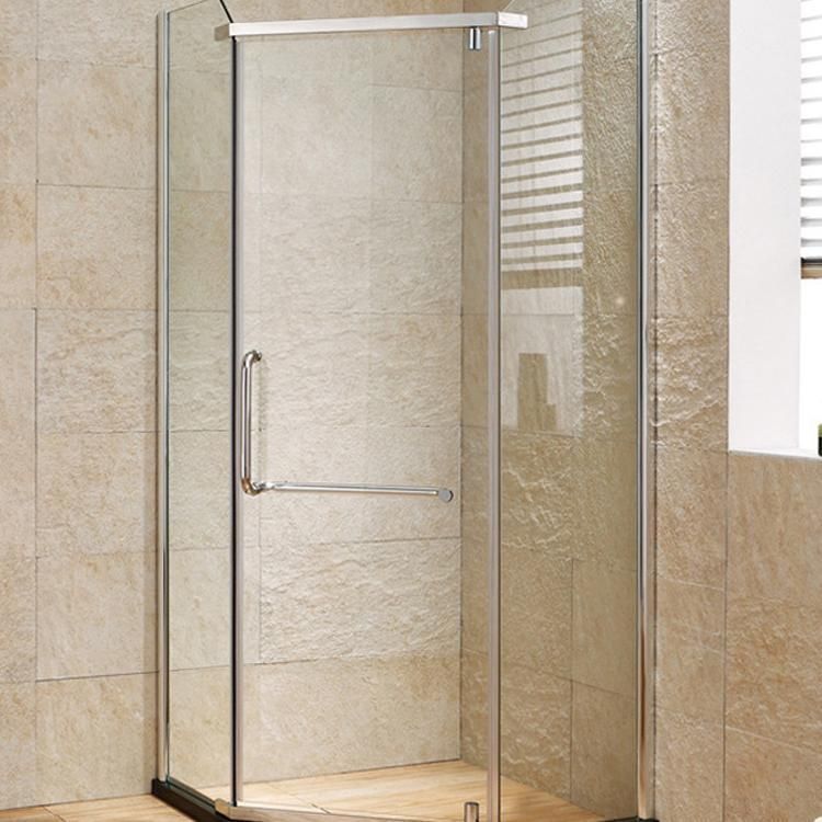 Stainless Steel Tubular Crooked Door Pull Handle for Frameless Shower Doors