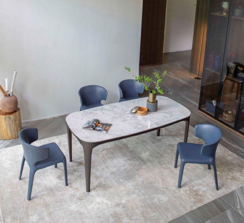 FT136 (1.6) Ceramic Dining Table, Italian Design Ceramic Top Latest Design in Home and Commercial Custom