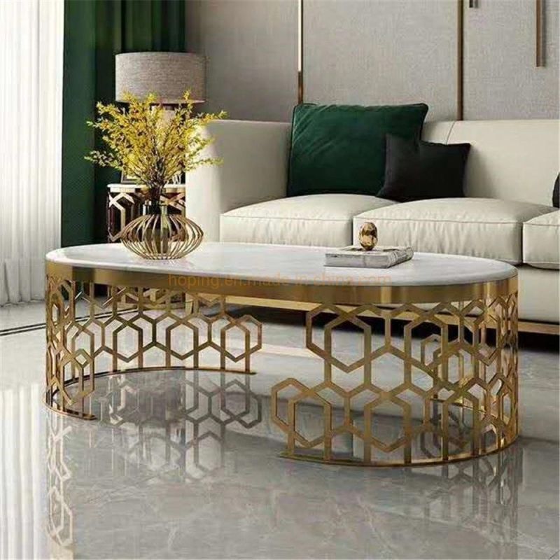 Wedding Event Table Glass/Marble Top Hotel Furniture Living Room Coffee Table