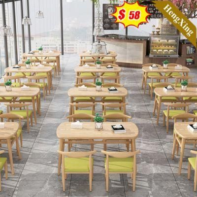 Hot Sale Modern Rectangle Restaurant Living Home Furniture Wooden Dining Tables with 4 Chairs