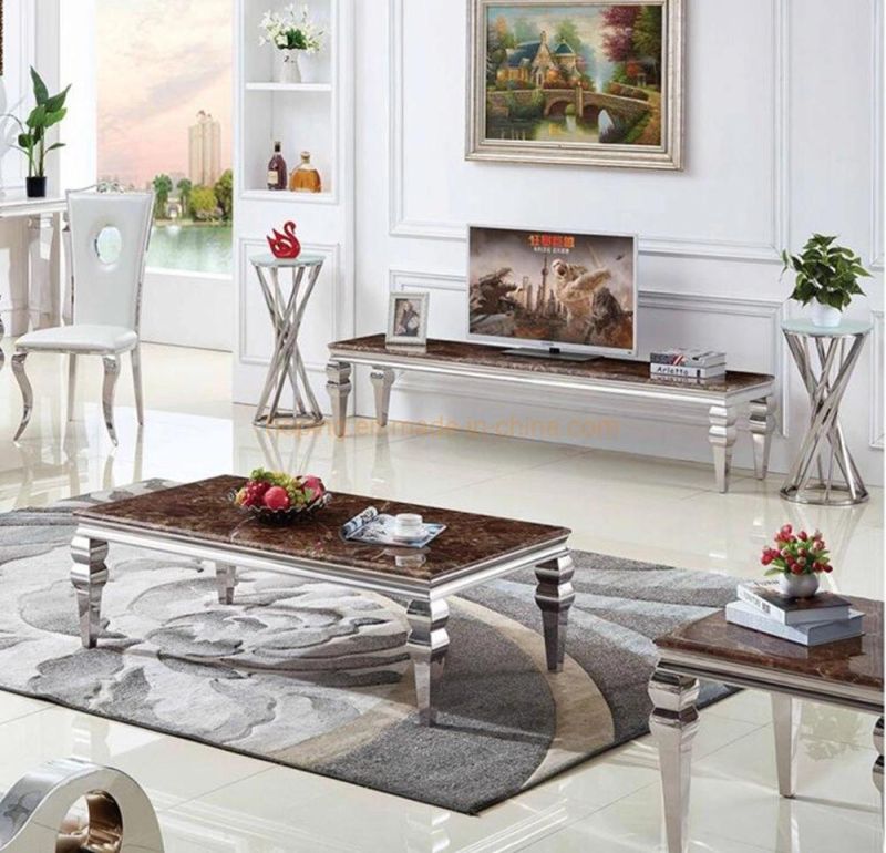 Dining Table Set Marble Coffee Table Nordic Style Home Furniture Metal Large Wrought Iron Golden Square Modern Corner Side Table