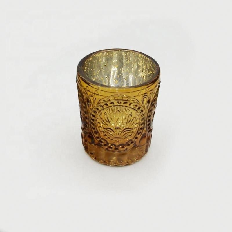 Good Quality New Antique Decorative Vintage Glass Colourful Votive Tea Light Candle Holder