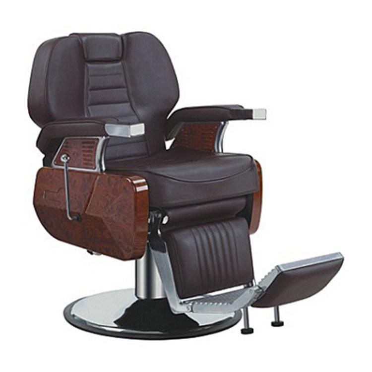 Hl-9277 Salon Barber Chair for Man or Woman with Stainless Steel Armrest and Aluminum Pedal