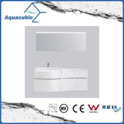 White Painting PVC Bathroom Vanity with Mirror (ACF8925)