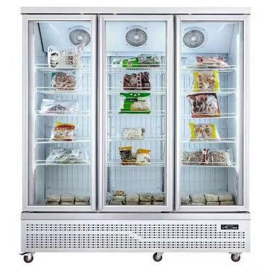 Freezer Showcase Upright Frozen Display Freezer for Glass Door