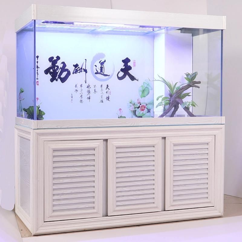 Glass Large Aquarium Arowana Fish Tank Base Cabinet Ecological Landscape