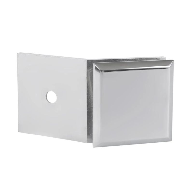 Square Brass Chrome Plated Door Hinge for Glass of Bathroom Accessories