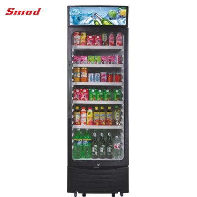 186L 216L 316L Upright Glass Door Display Showcase for Supermarket and Restaurant with Ce