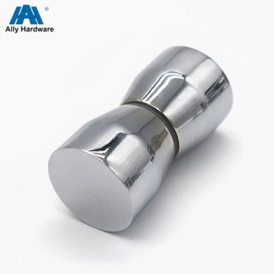 Aluminum Alloy Glass Door Double Side Knob for Bathroom Accessories