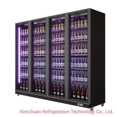 Vertical Glass Door Beverage Beer Chiller Display Bottle Upright Showcase Cold Storage Fridge