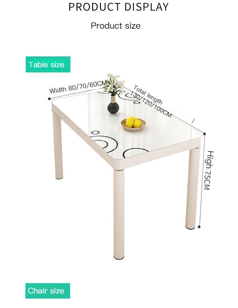 Small Apartment Dining Table 4-6people Rectangular Dining Table