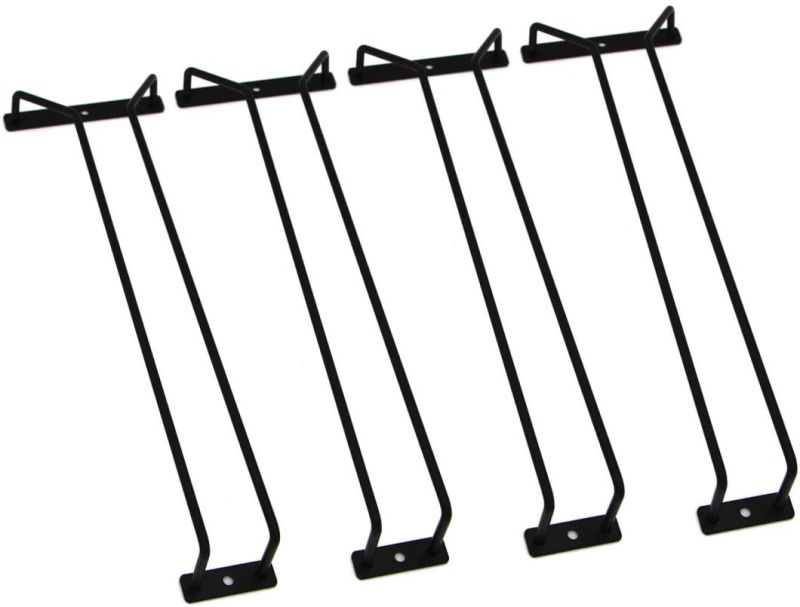 Black Stemware Rack Wire Hanging Rack Wine Glass Rack