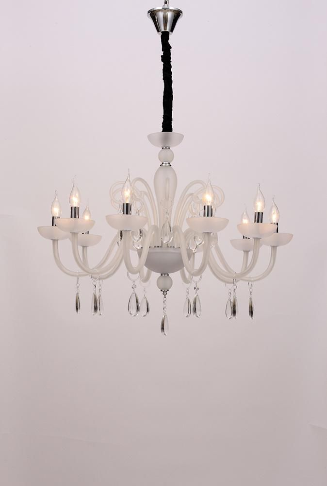 Modern Style Matte White Custom Desinger Lighting Furniture Restaurant Living Room Crystal Chandelier China Factory Supply